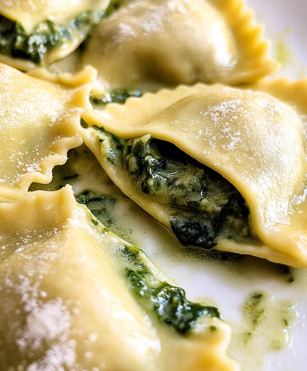 spinach ravioli